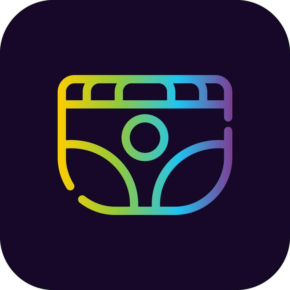 Diaper Creative Icon Design vector