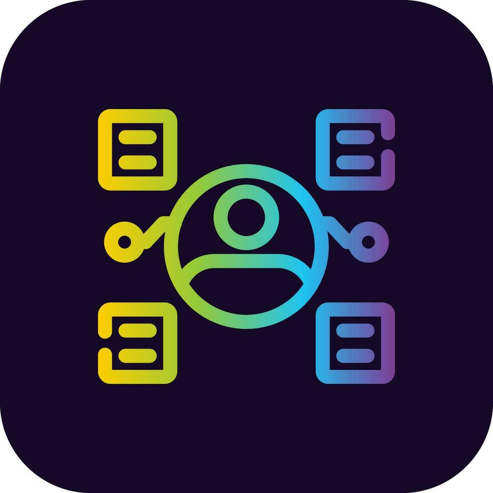 User Predictions Creative Icon Design vector