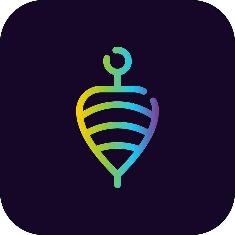 Spinning Top Creative Icon Design vector