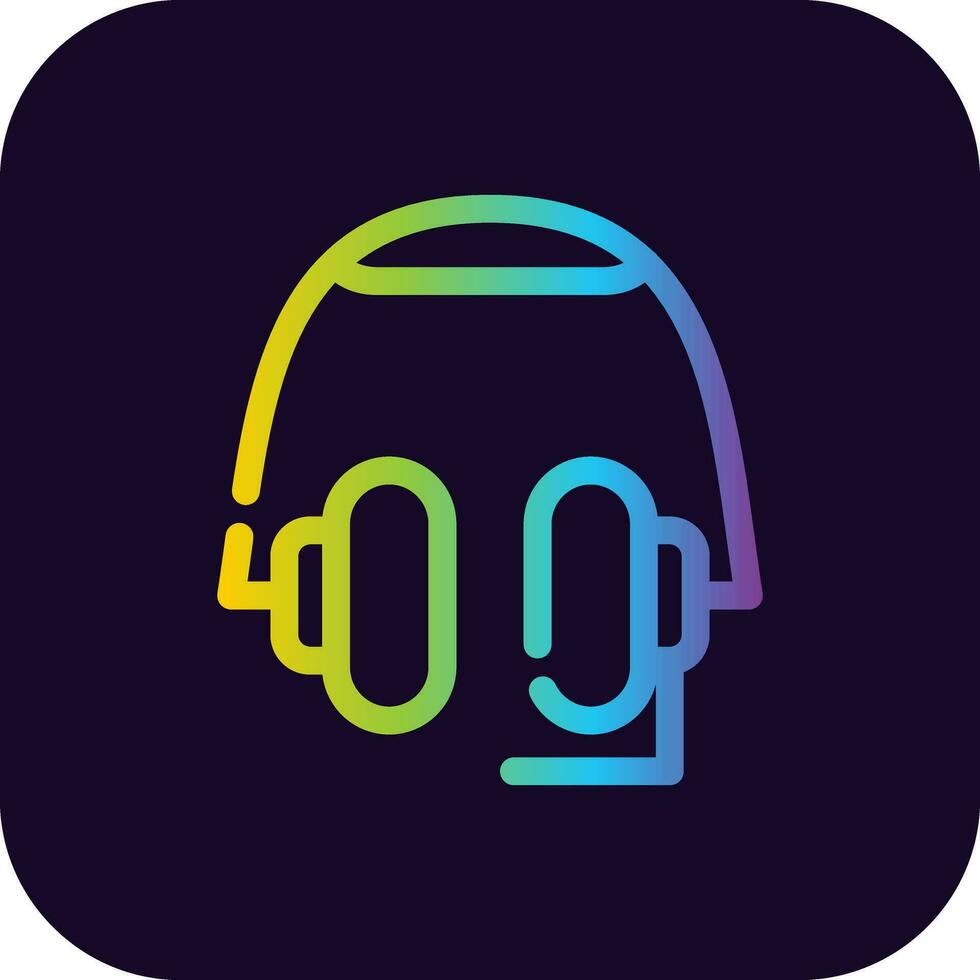 Headphones Creative Icon Design vector