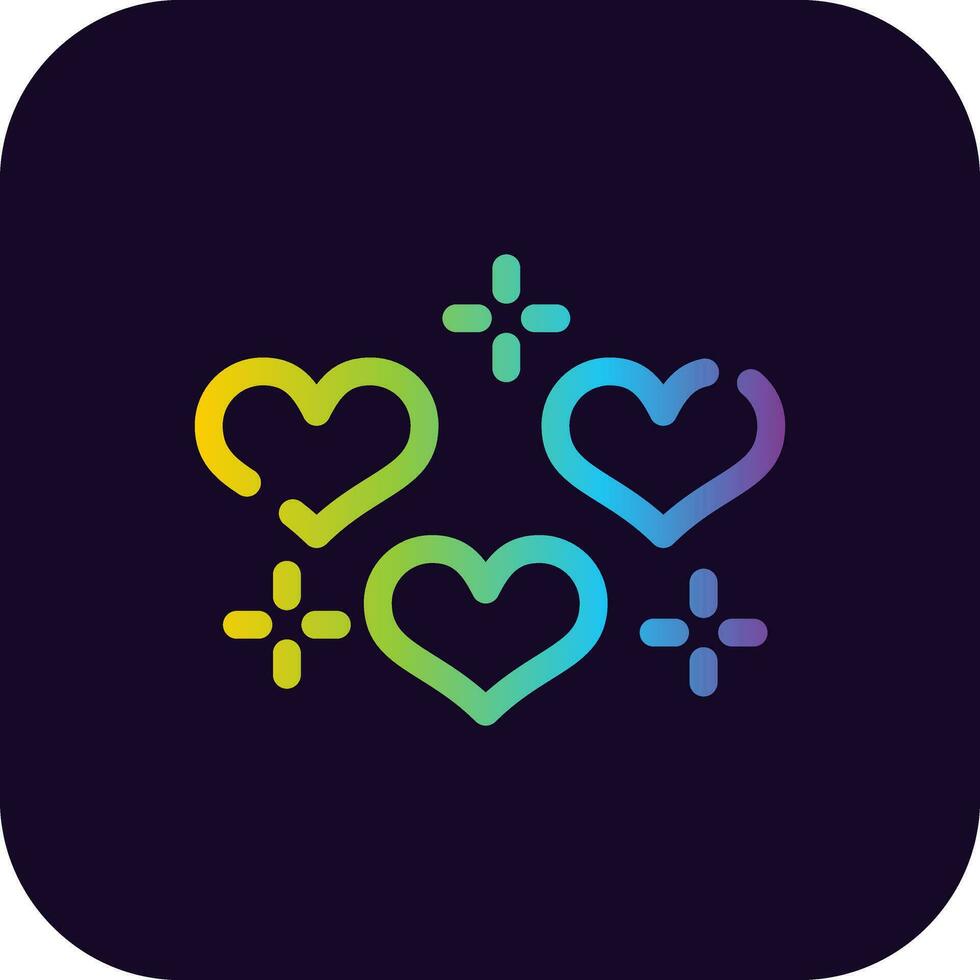 Heart Creative Icon Design vector