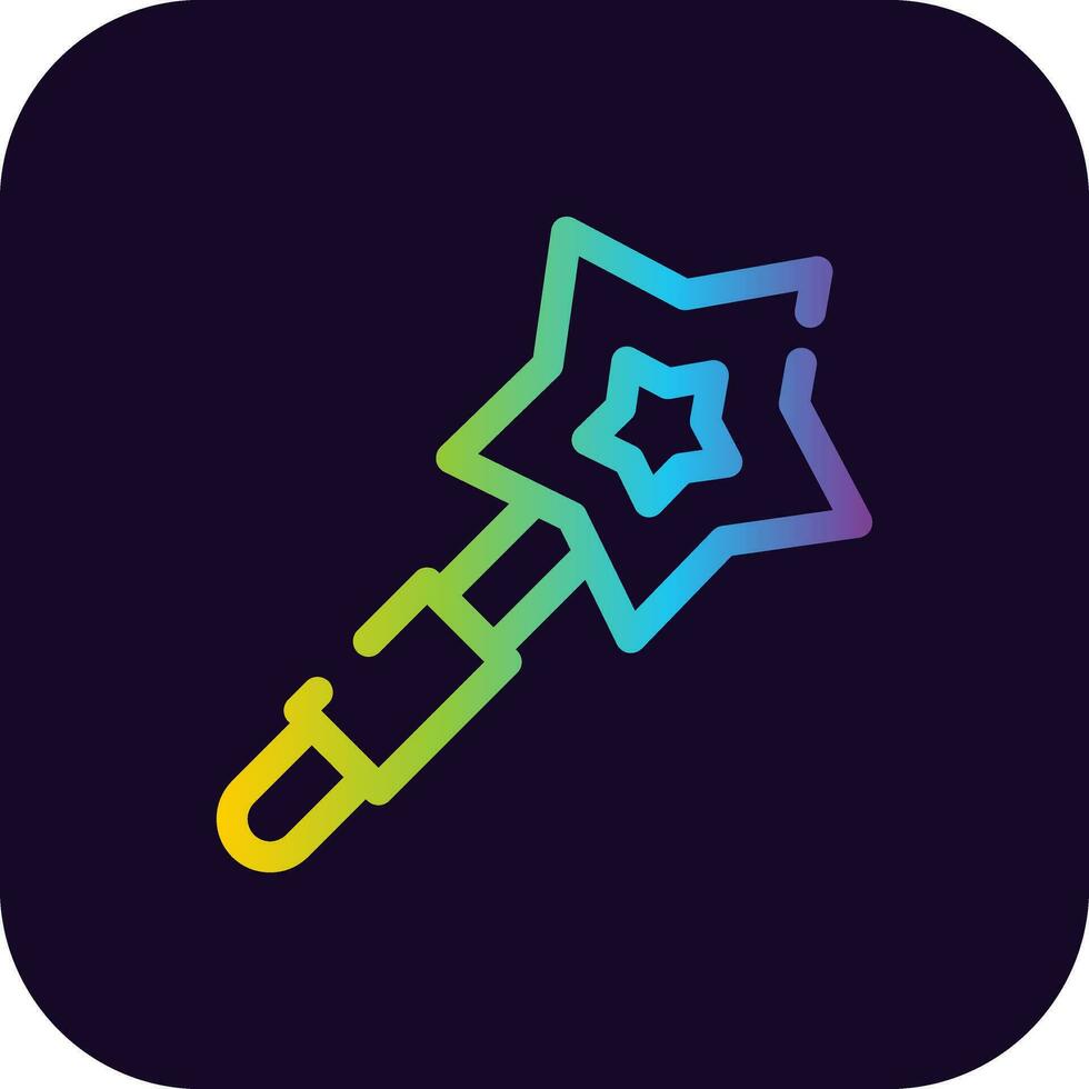 Magic Wand Creative Icon Design vector