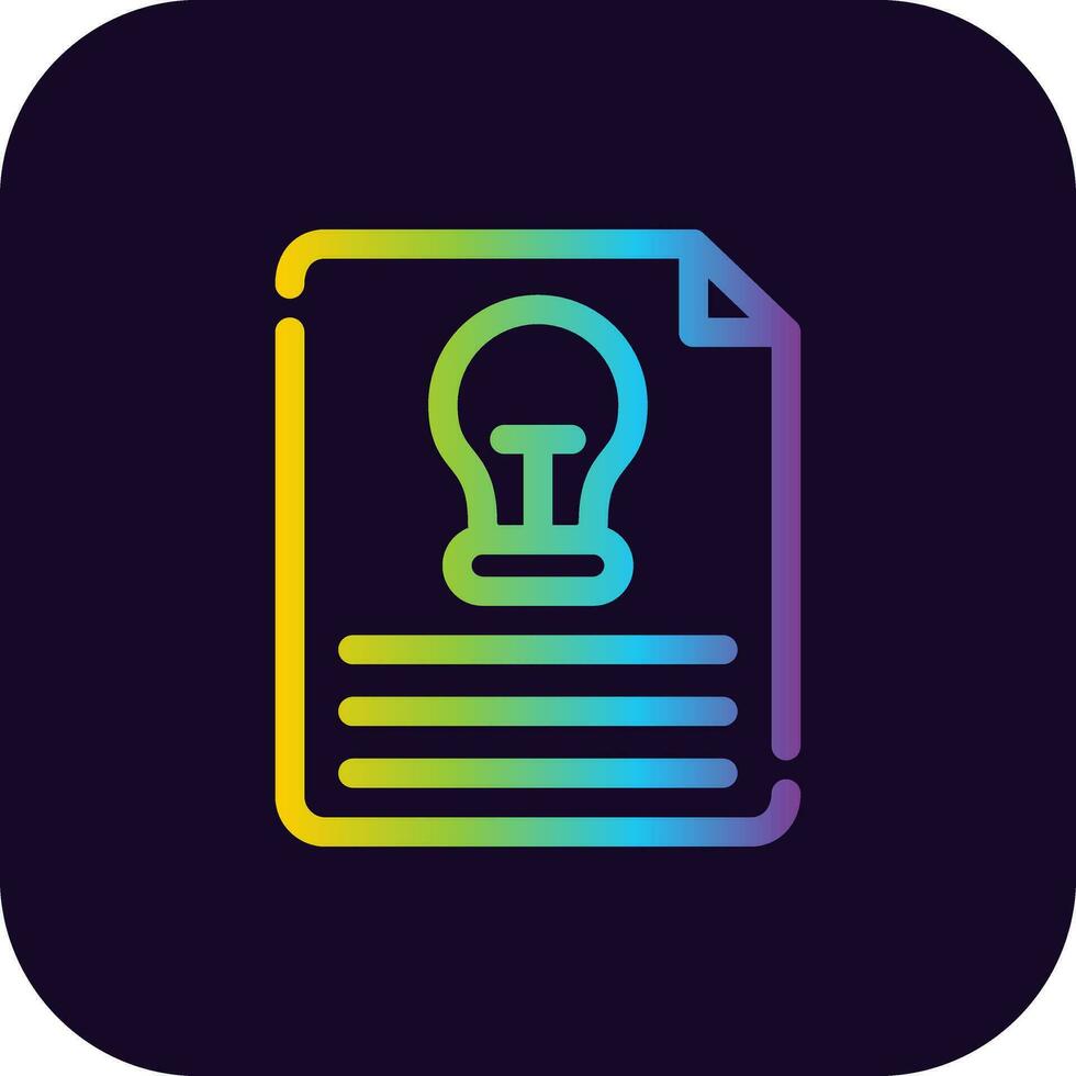 Project Idea Creative Icon Design vector