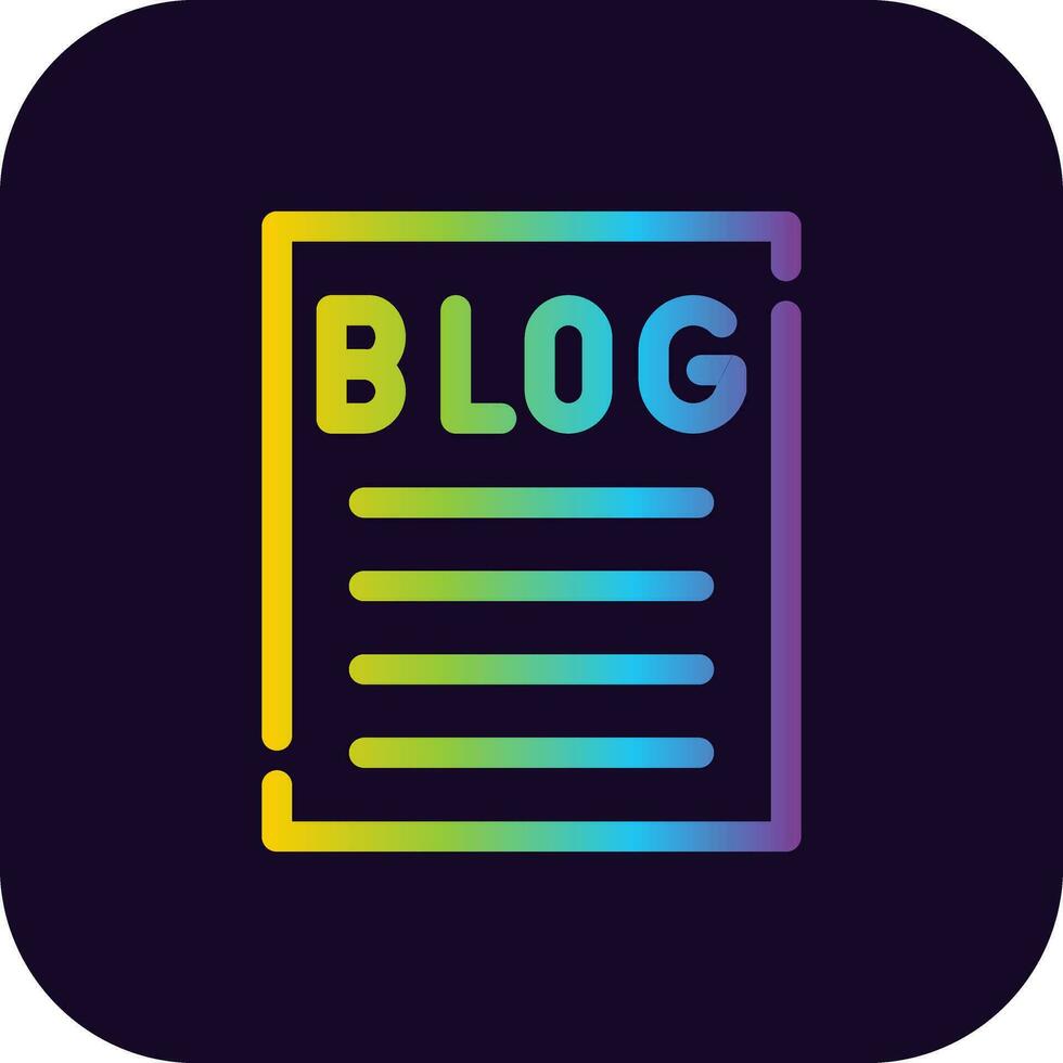 Blogging Creative Icon Design vector