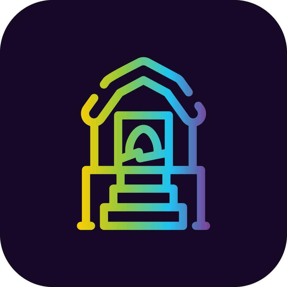 Chicken Coop Creative Icon Design vector