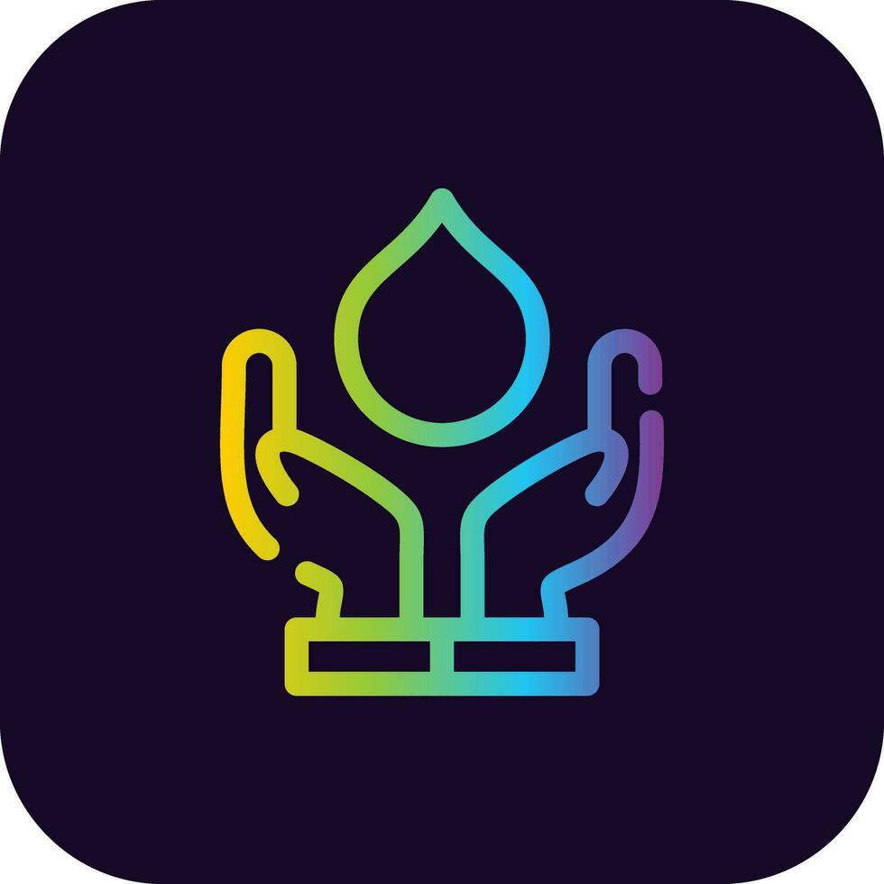 Water Conservation Creative Icon Design vector