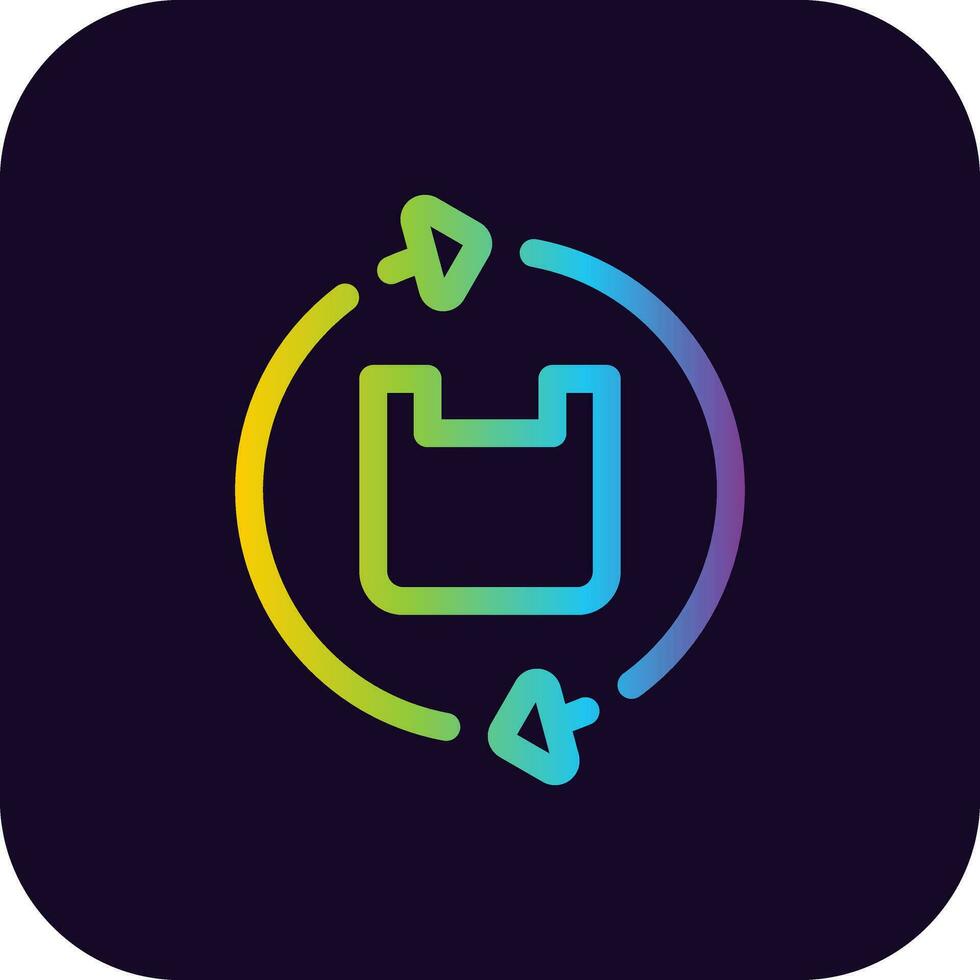 Plastic Recycle Creative Icon Design vector