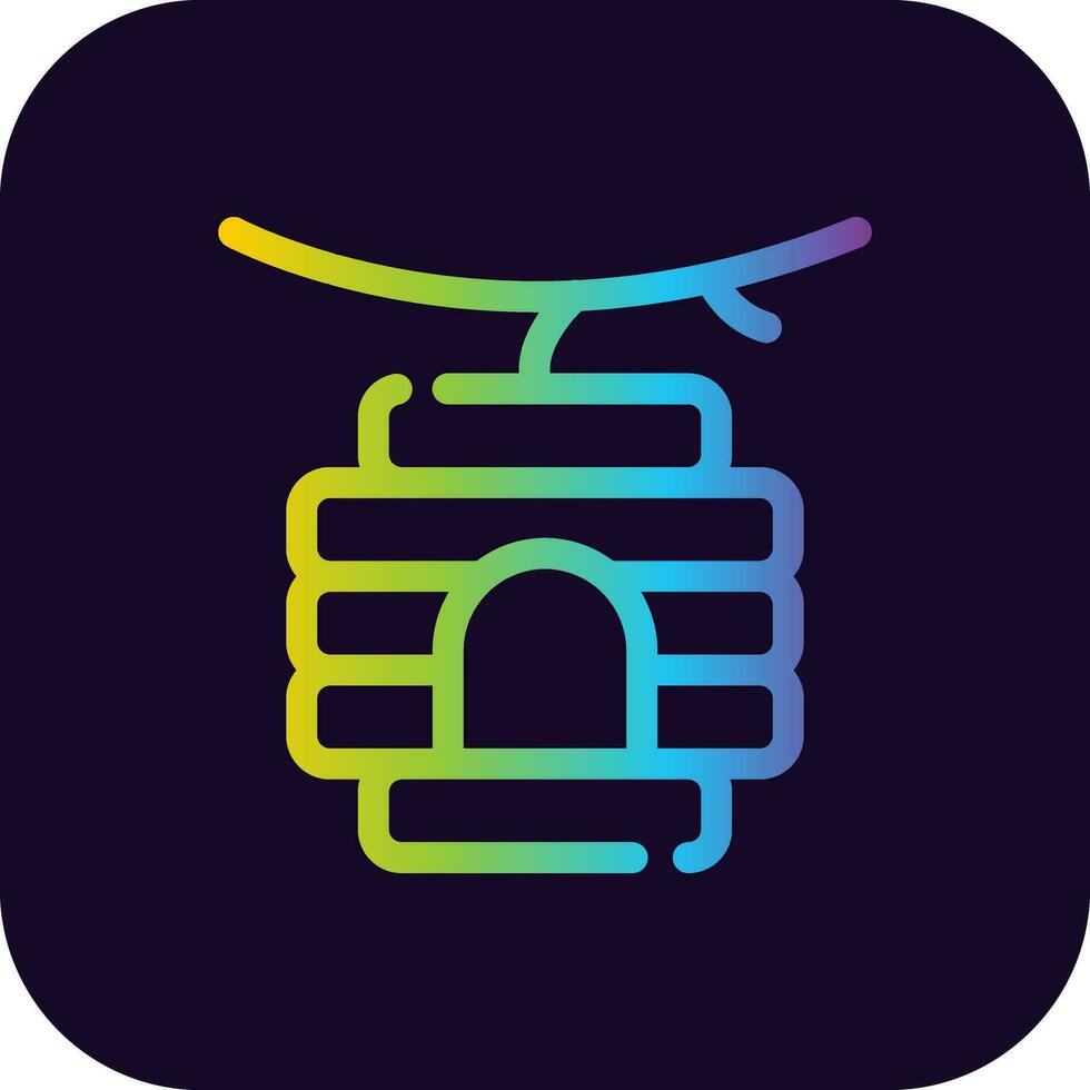 Bee Hive Creative Icon Design vector