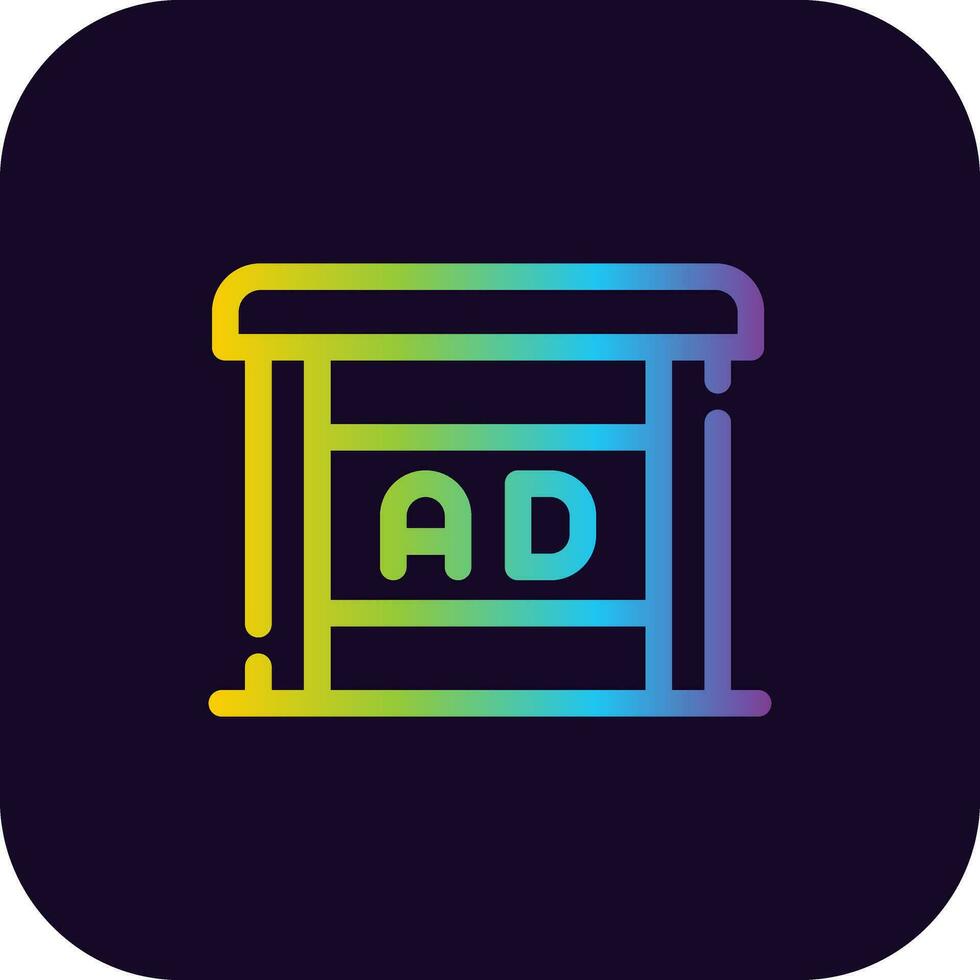 Shelter Ad Creative Icon Design vector