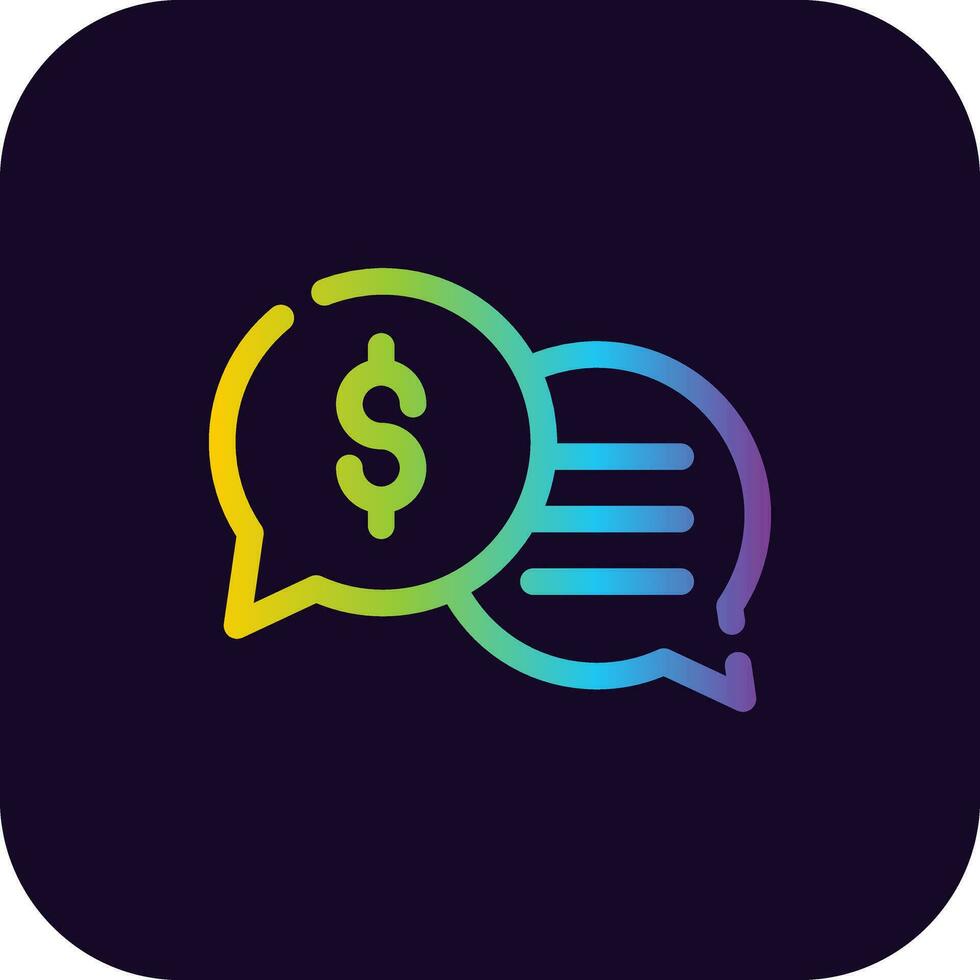 Business Dialog Creative Icon Design vector