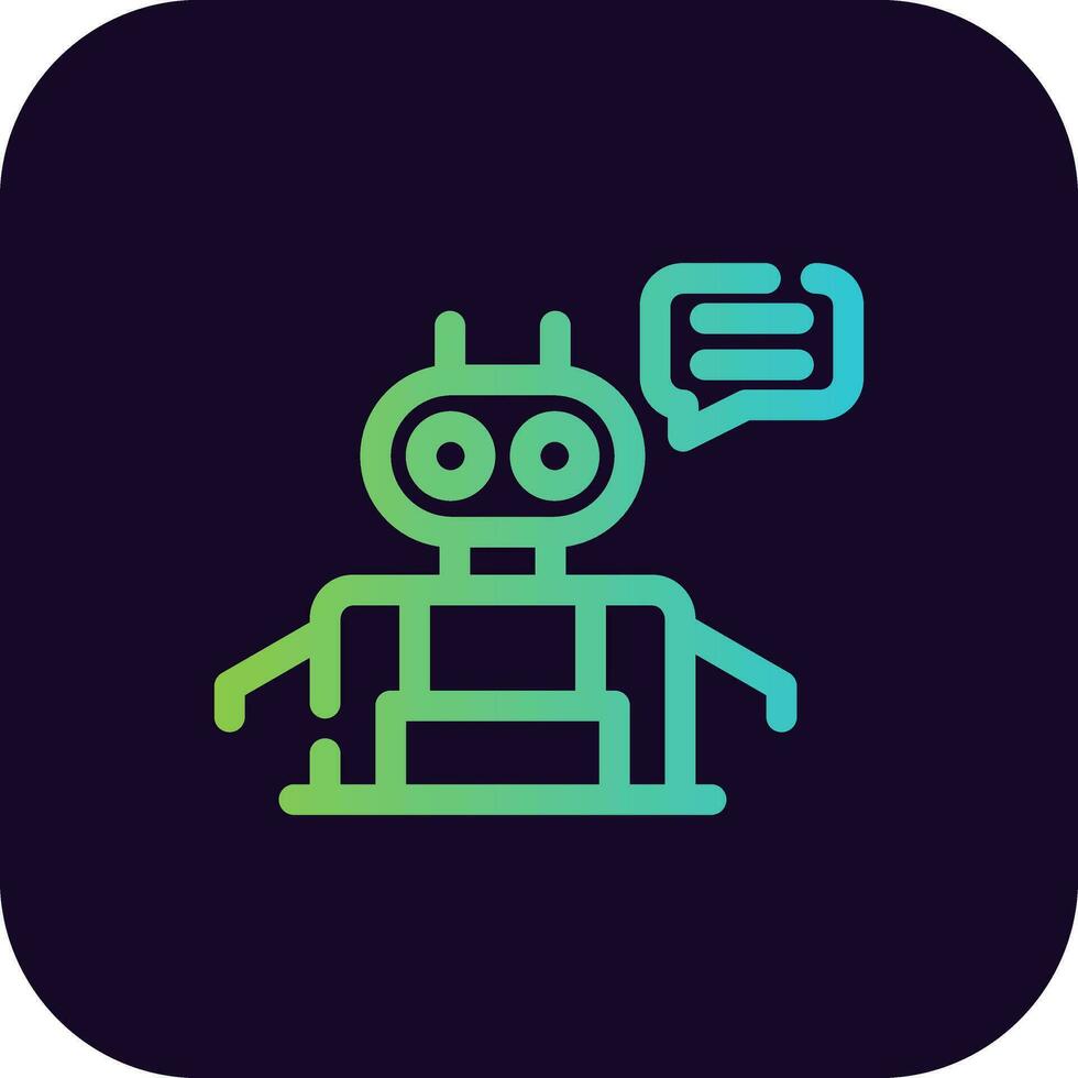 Chatbot Creative Icon Design vector