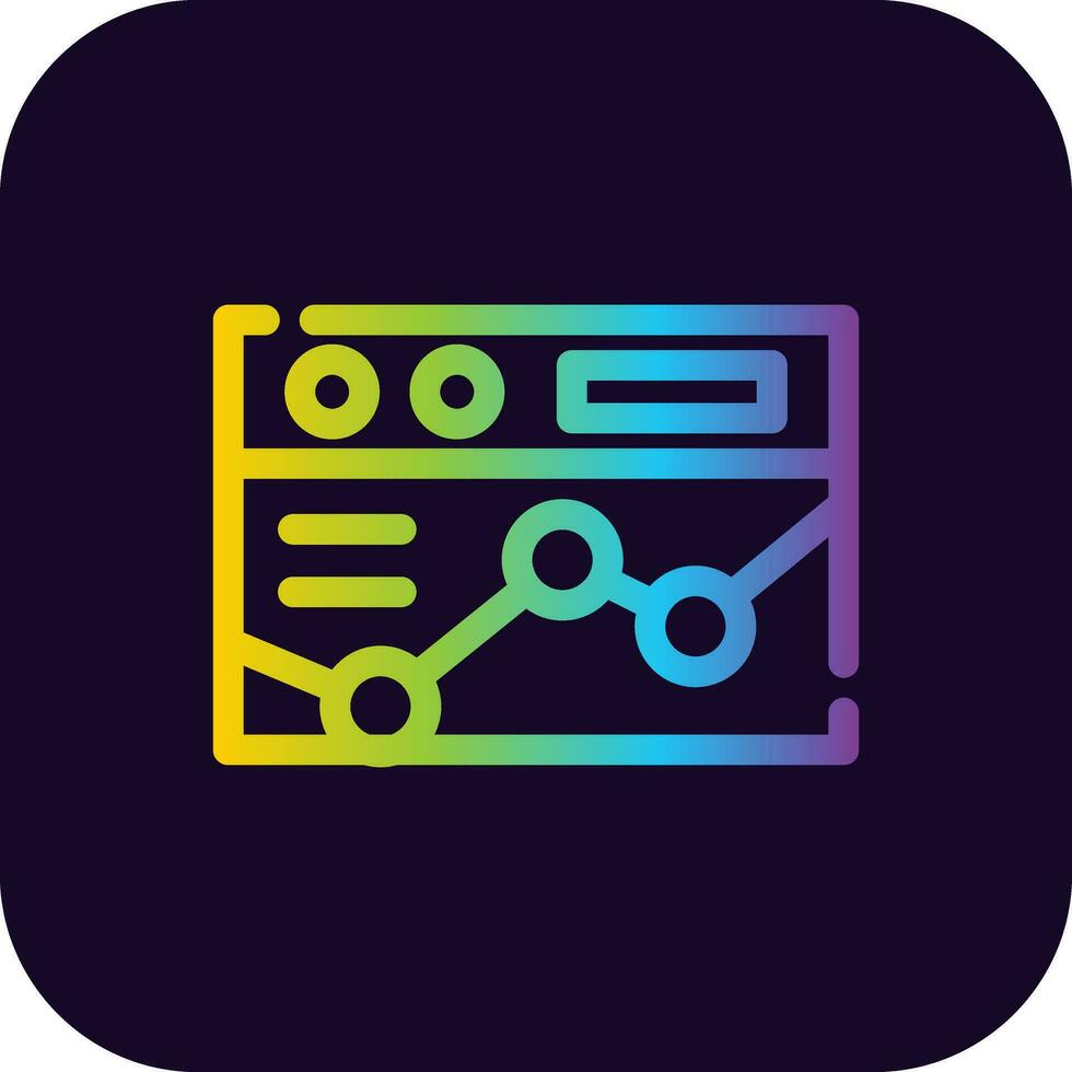 Web Analytics Creative Icon Design vector