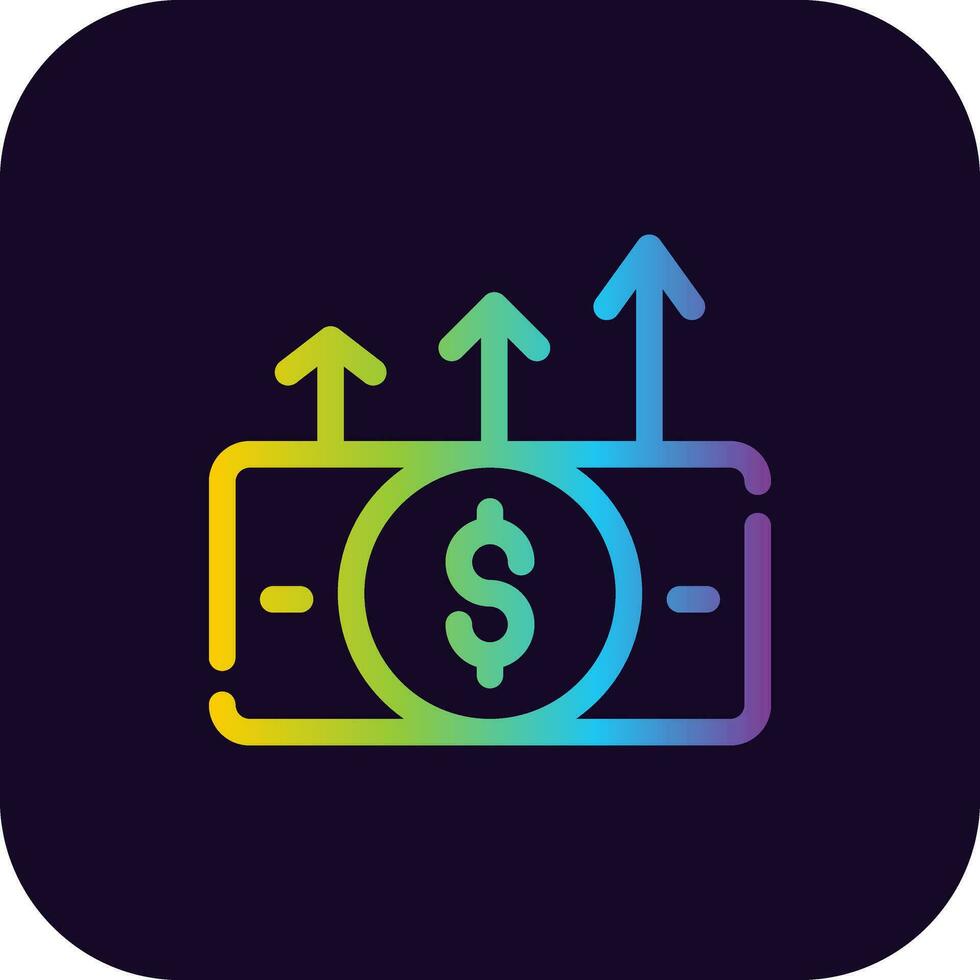 Budget Spending Creative Icon Design vector