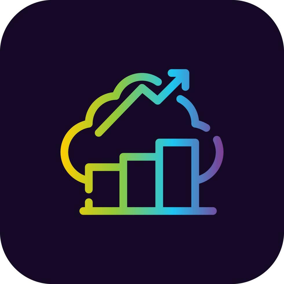 Financial Data Creative Icon Design vector
