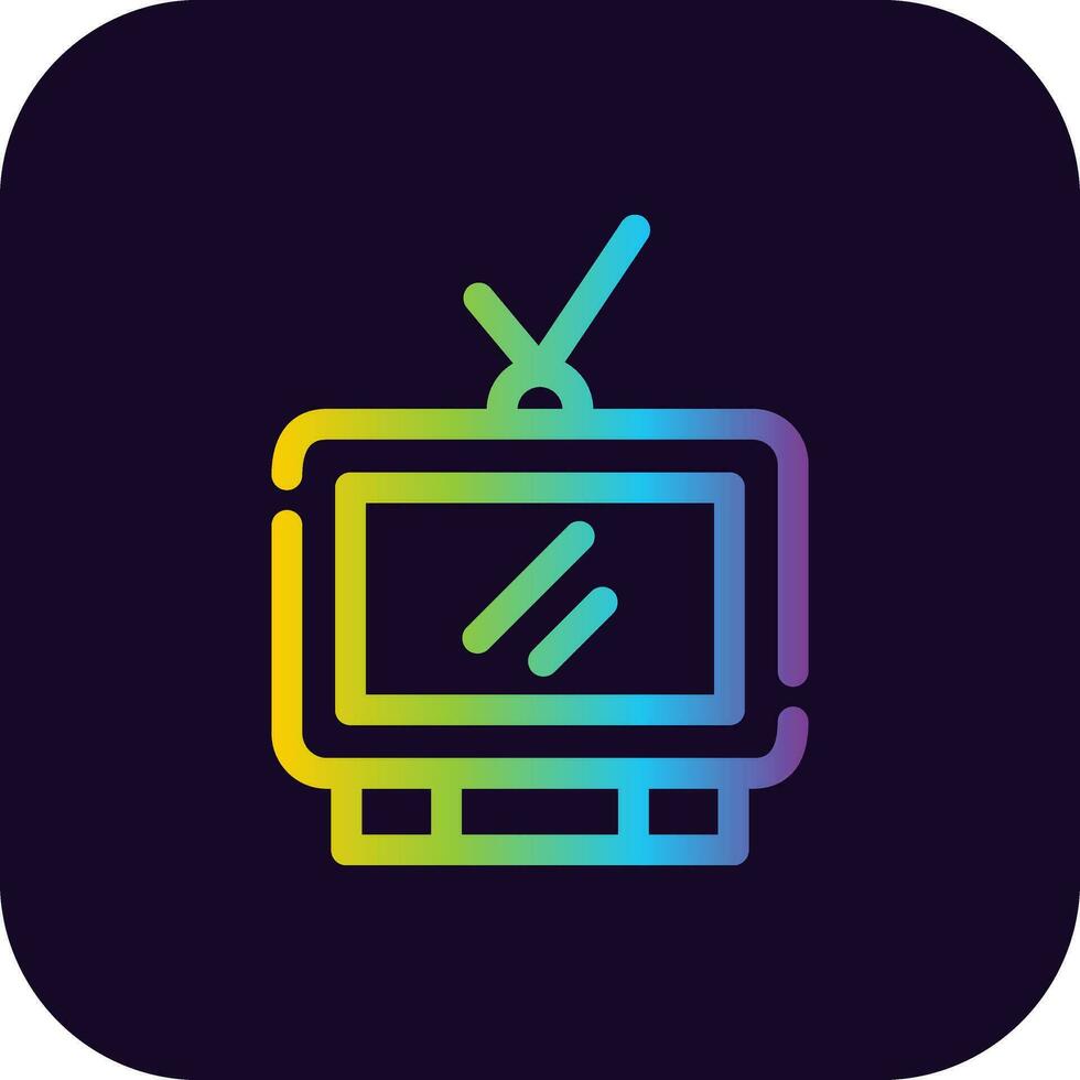 diseño de icono creativo de televisión vector