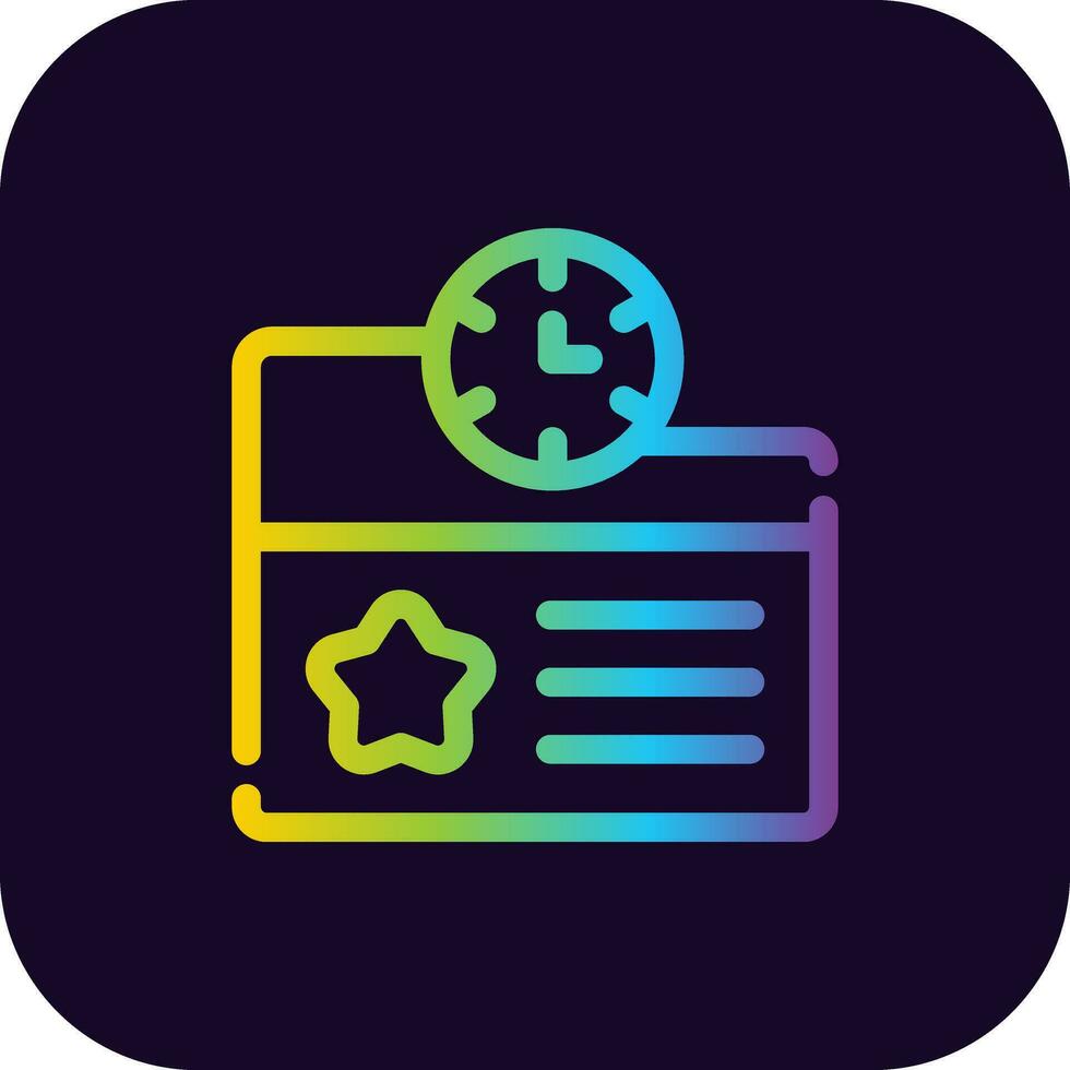 Project Deadline Creative Icon Design vector