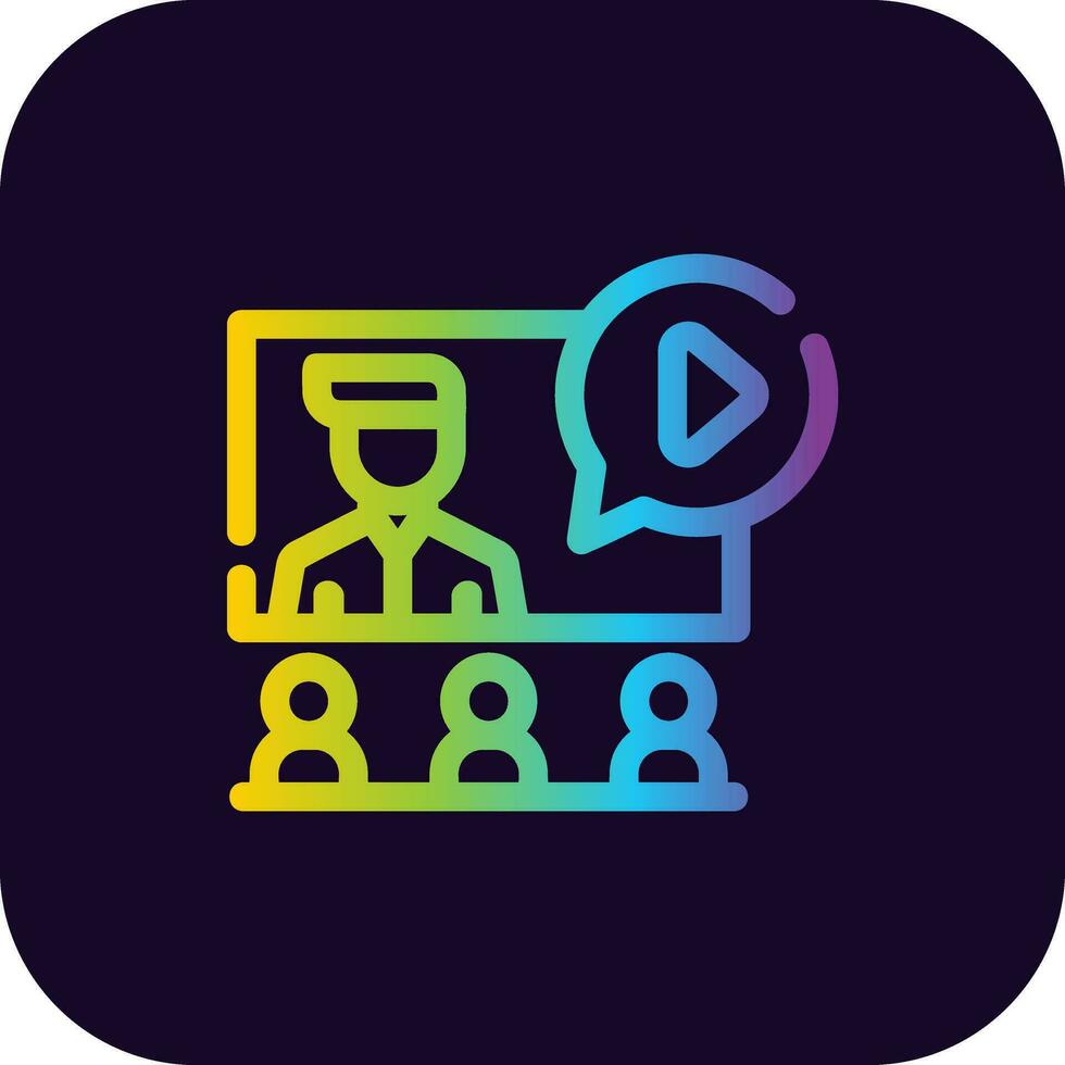 Seminar Creative Icon Design vector