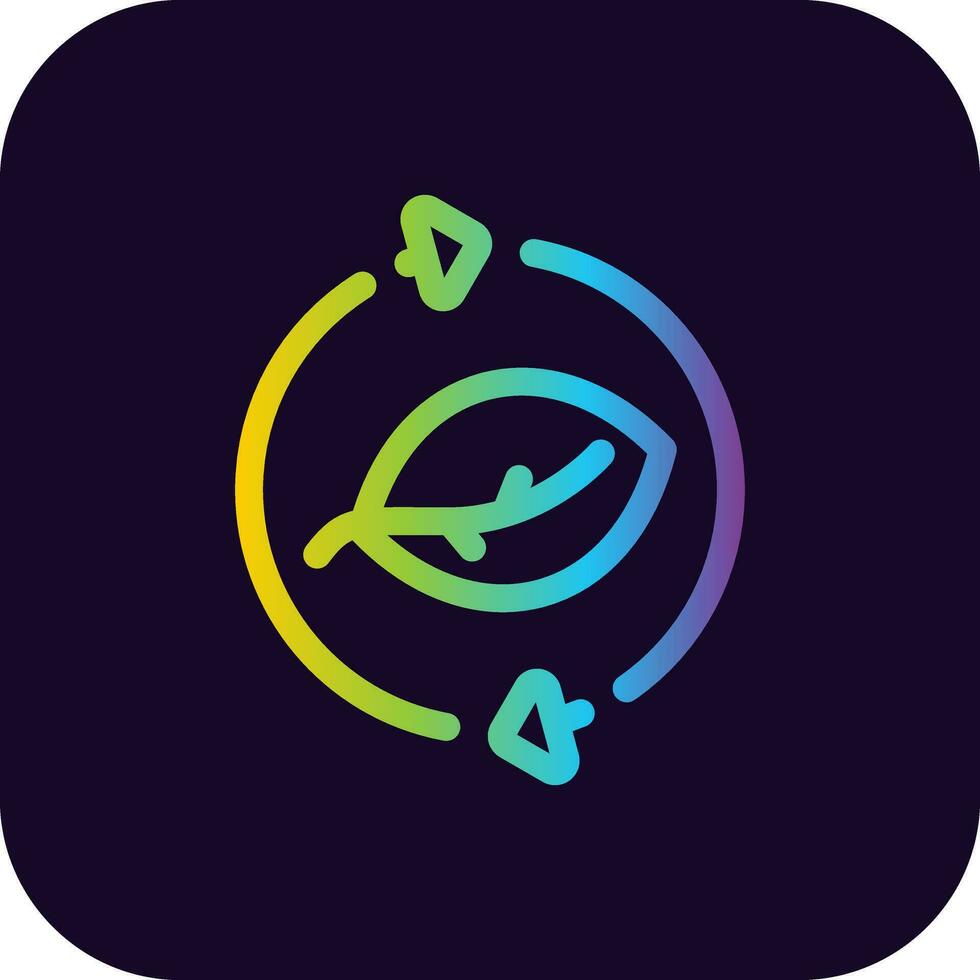 Leaf Recycle Creative Icon Design vector