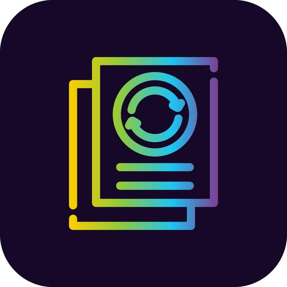 Paper Recycle Creative Icon Design vector
