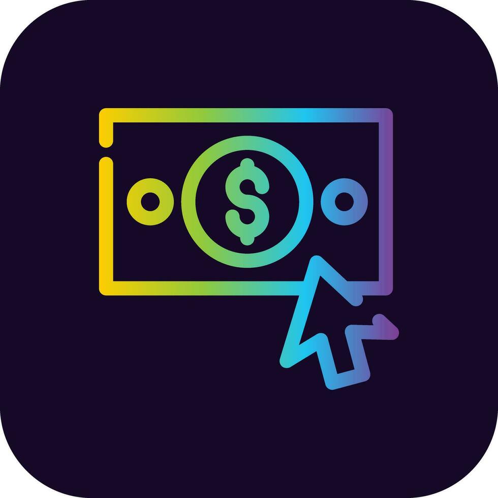 Pay Per Click Creative Icon Design vector