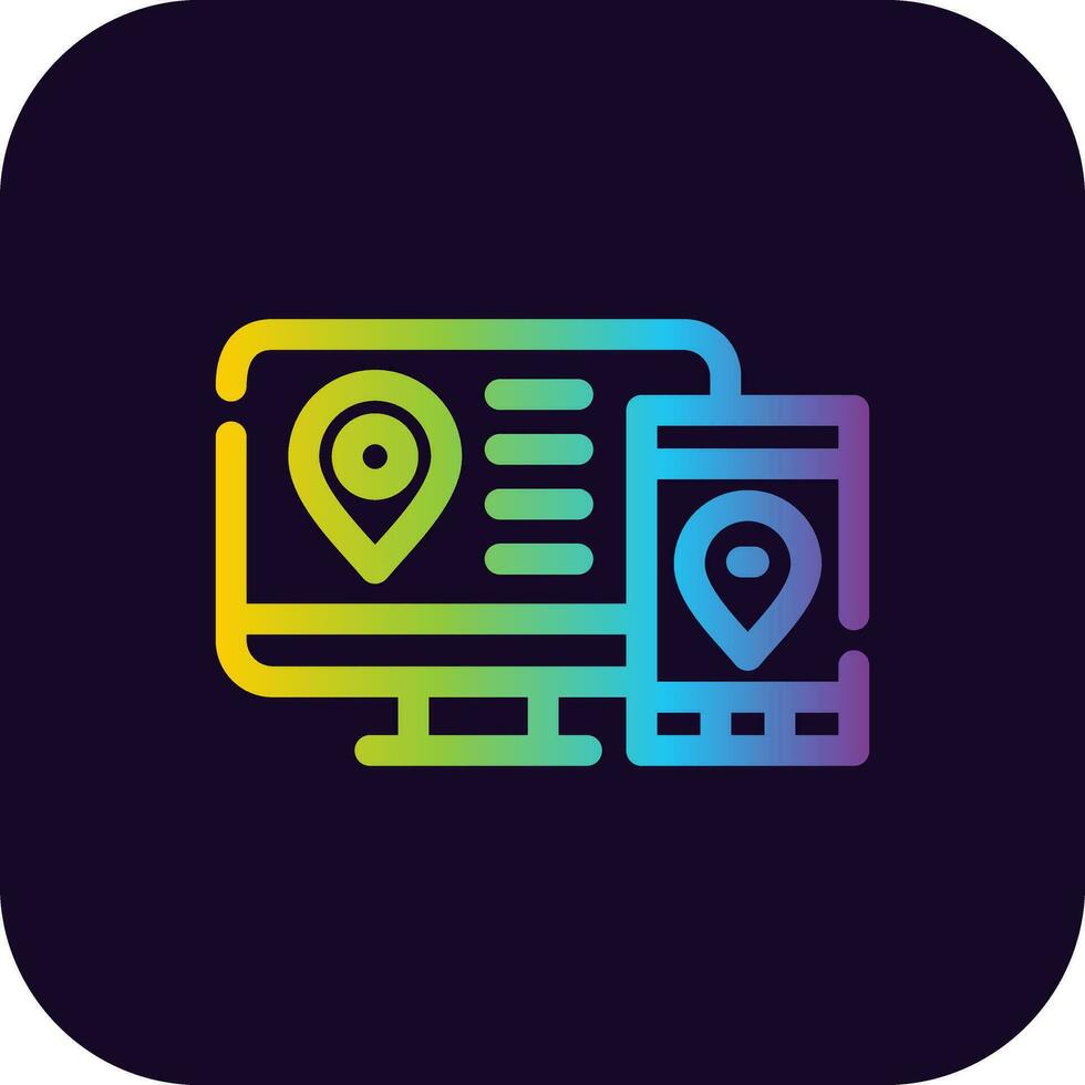 Multi Screen Marketing Creative Icon Design vector