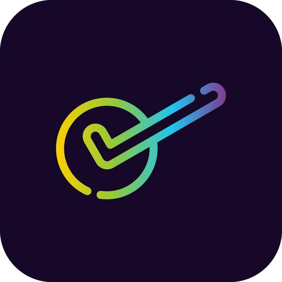 Check Creative Icon Design vector