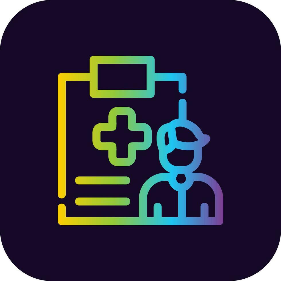 Health Inspector Creative Icon Design vector