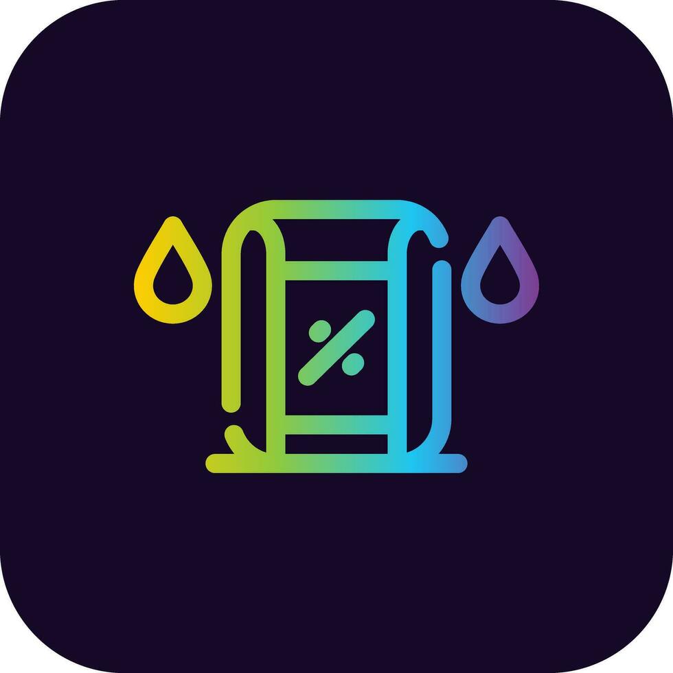 Humidity Sensor Creative Icon Design vector