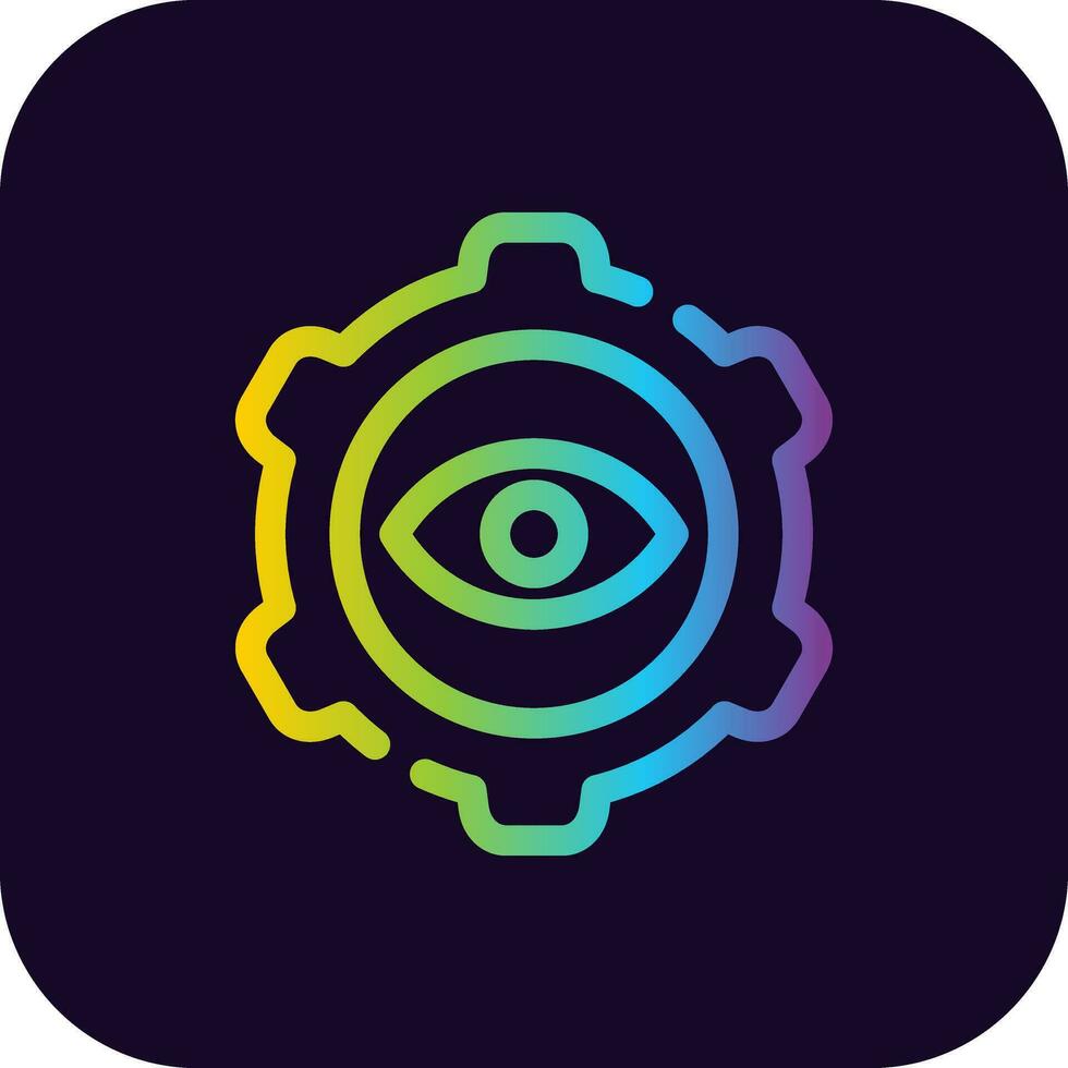 Eye Setting Creative Icon Design vector