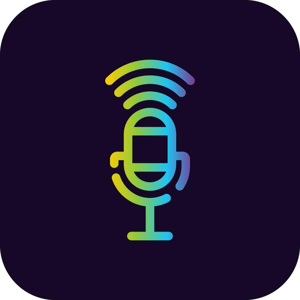 Voice Control Creative Icon Design vector