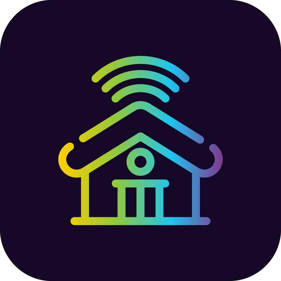 Smart Home Creative Icon Design vector