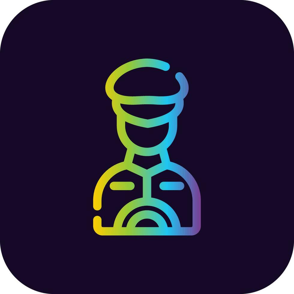 Captain Creative Icon Design vector