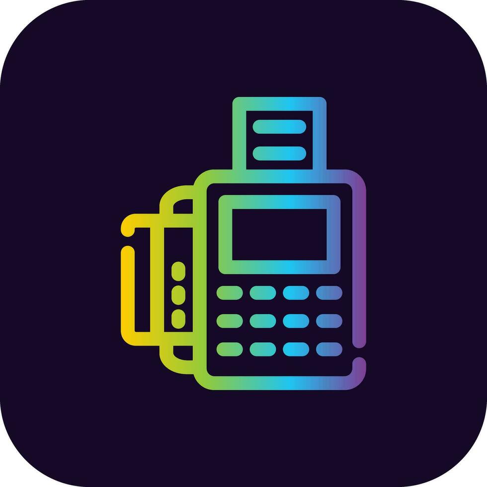 Card Machine Creative Icon Design vector