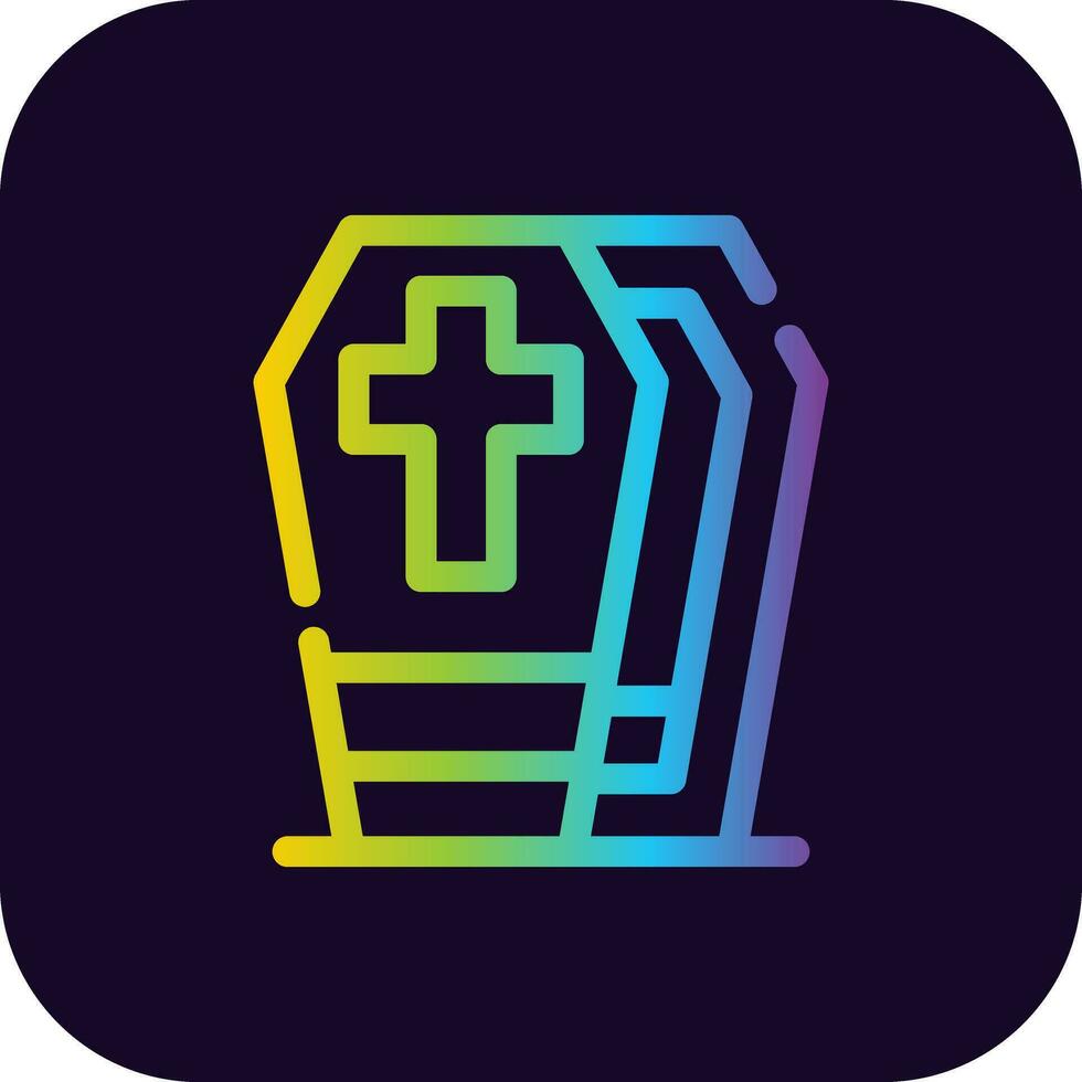 Coffin Creative Icon Design vector