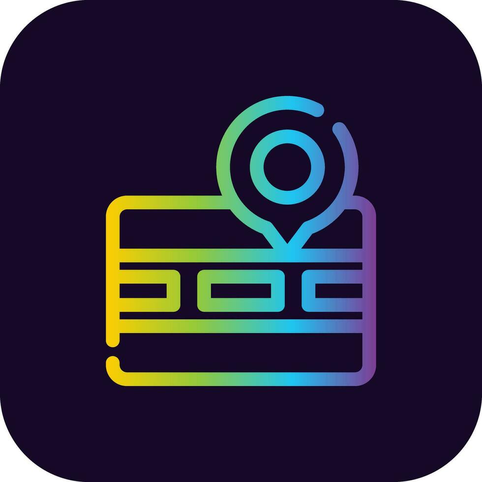 Road Map Creative Icon Design vector