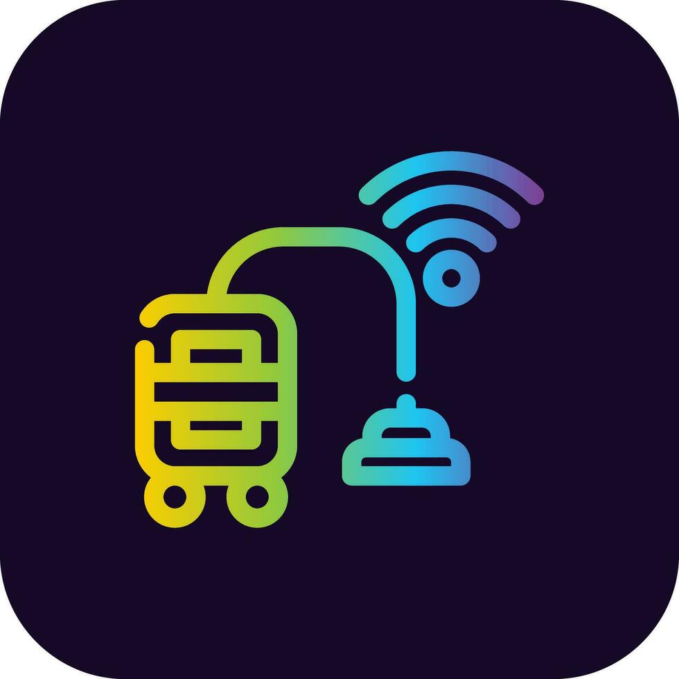 Smart Vacuum Creative Icon Design vector