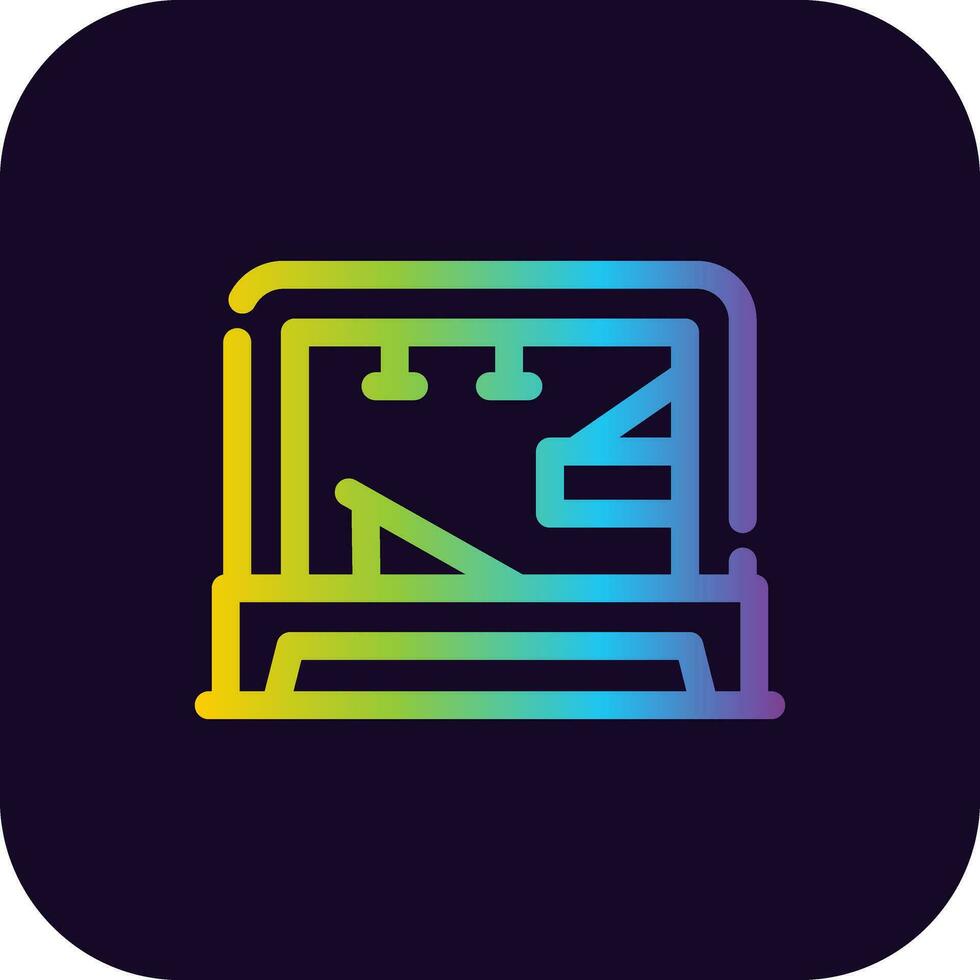 Pilates Tower Creative Icon Design vector