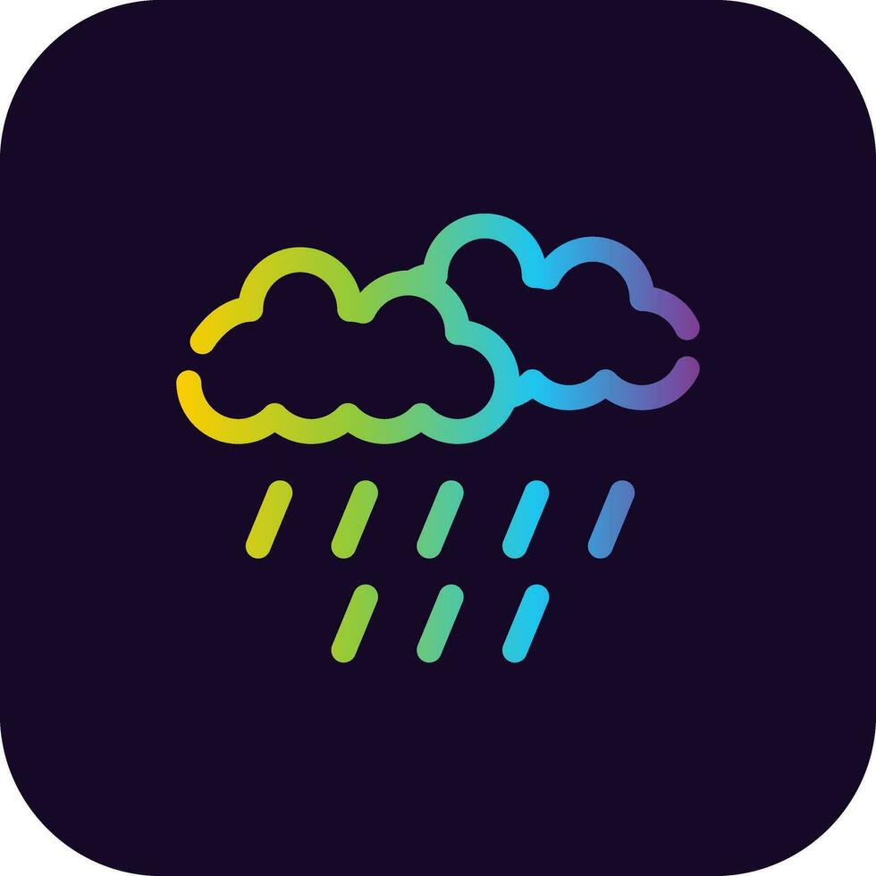 Rainy Day Creative Icon Design vector