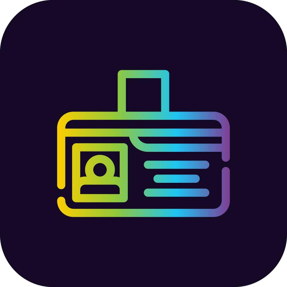 Identification Card Creative Icon Design vector