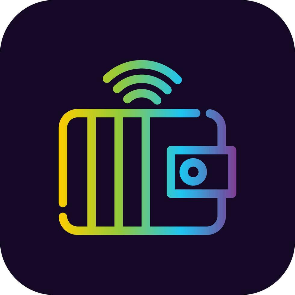 Smart Wallet Creative Icon Design vector