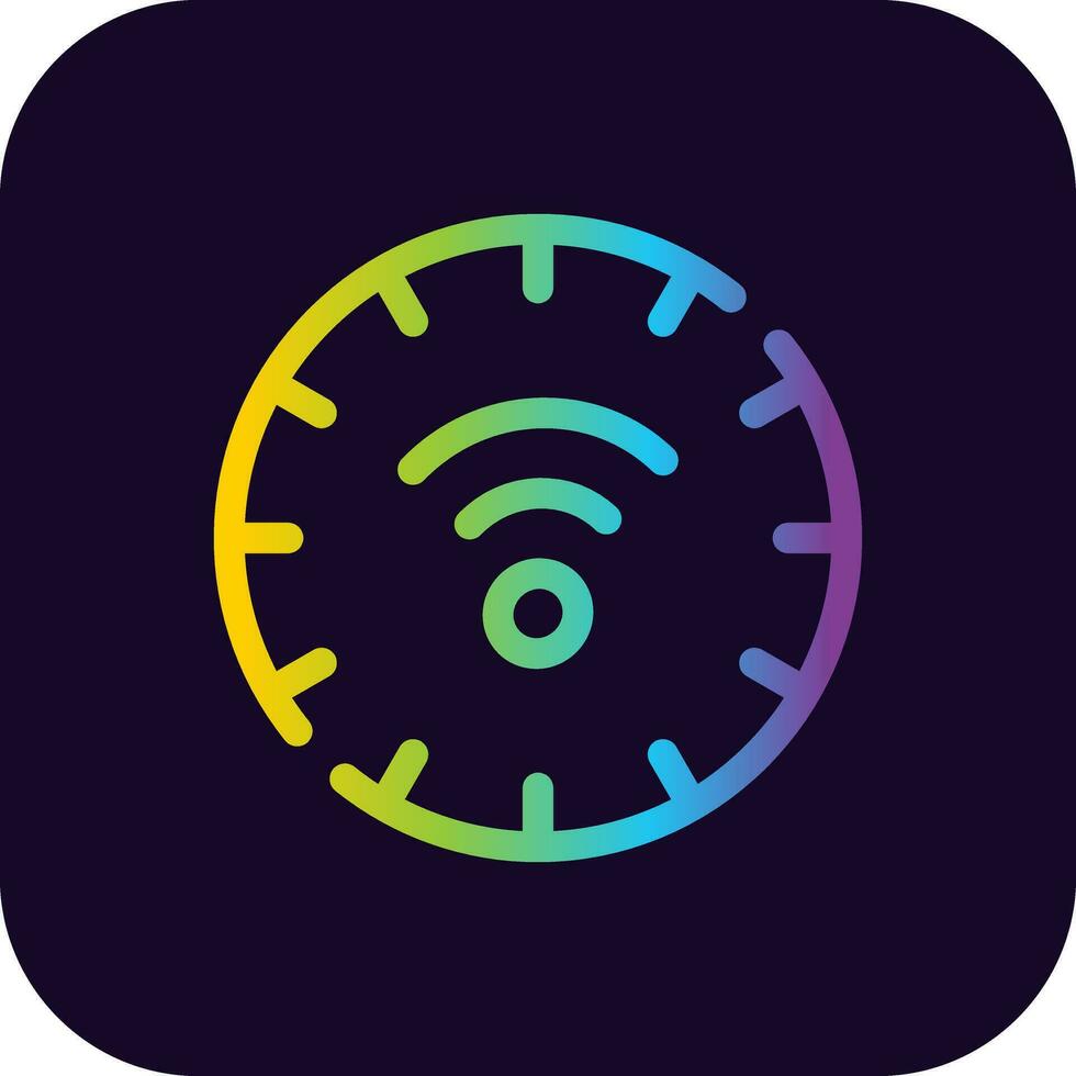Smart Clock Creative Icon Design vector