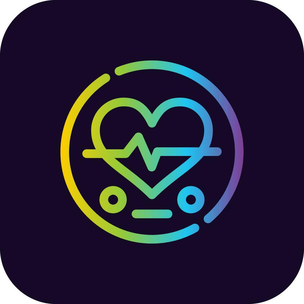 Heart Rate Creative Icon Design vector