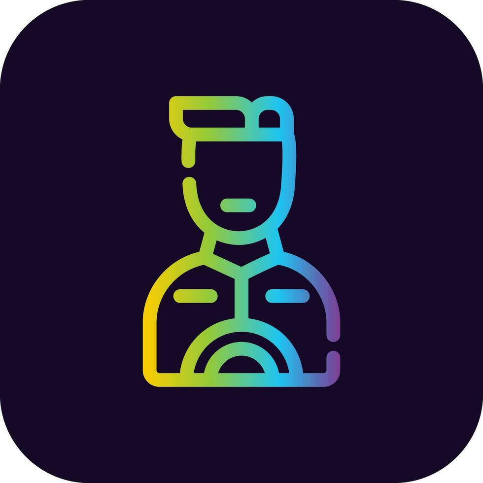Taxi Driver Creative Icon Design vector