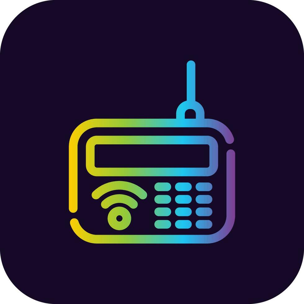 Intercom Creative Icon Design vector
