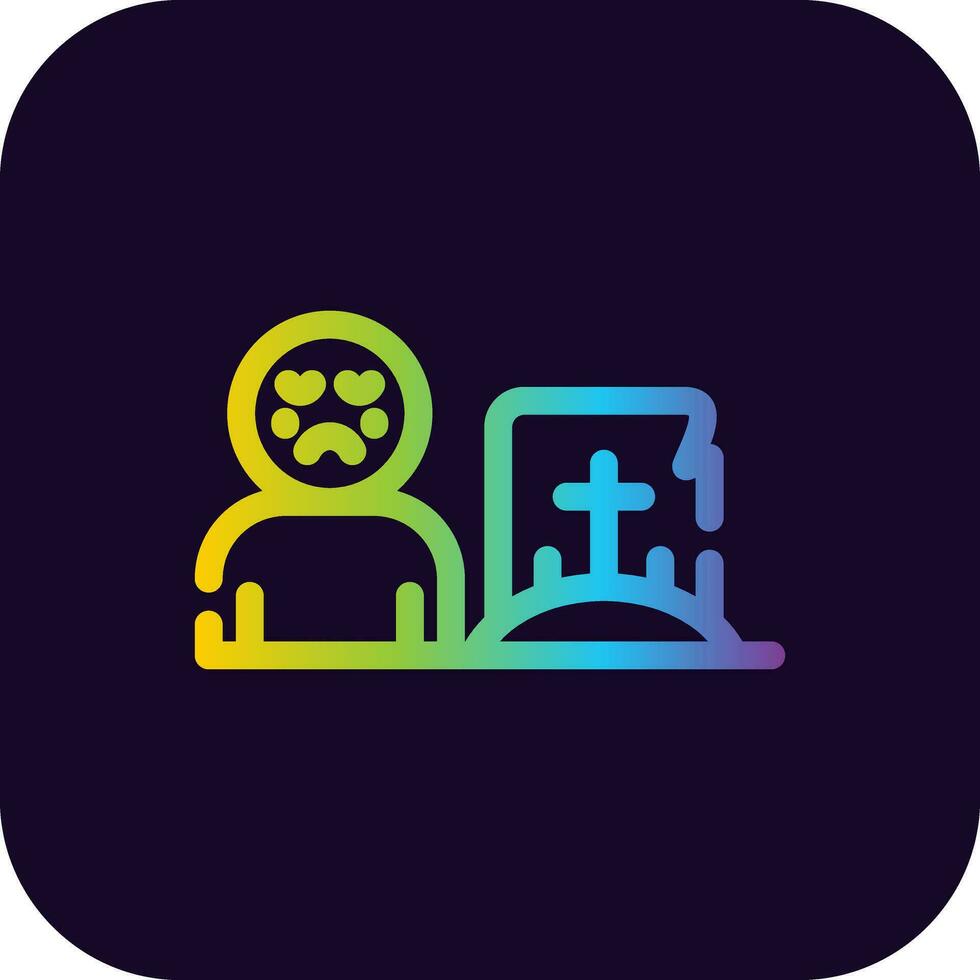 Grave Creative Icon Design vector
