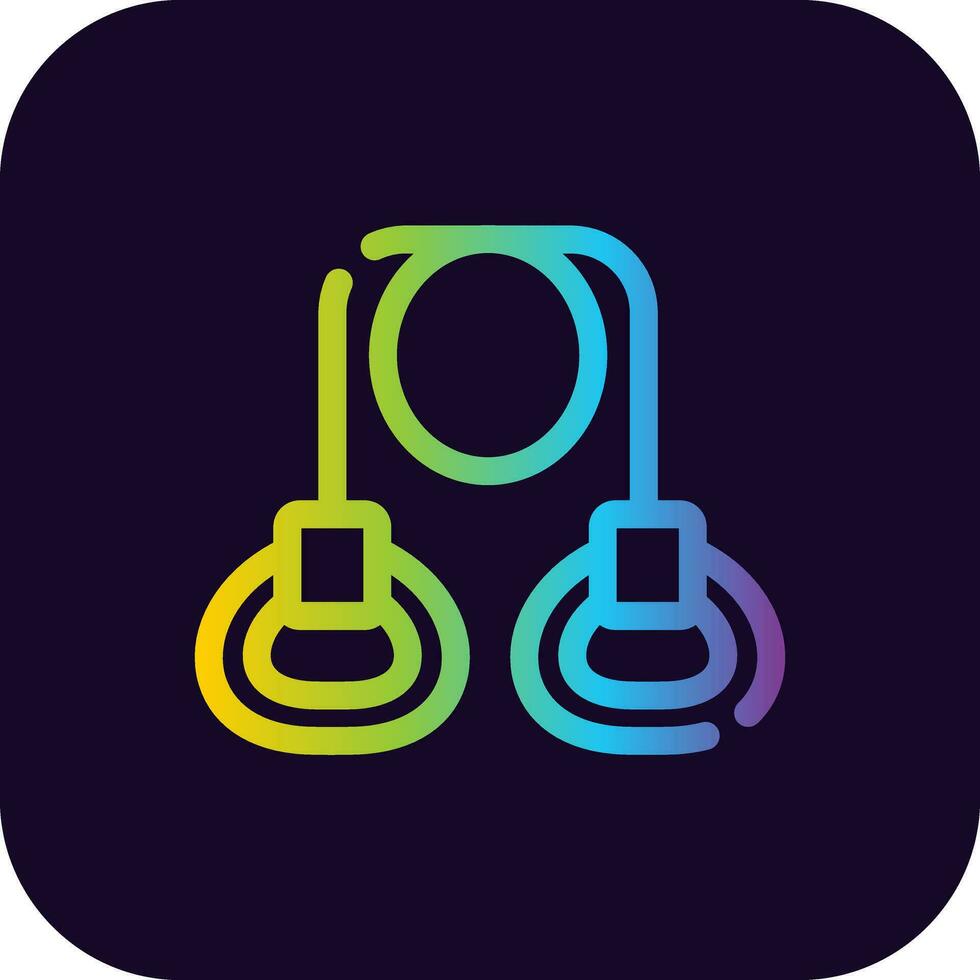 Resistance Band Creative Icon Design vector