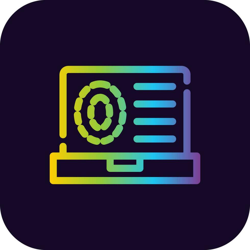 Biometrics Creative Icon Design vector