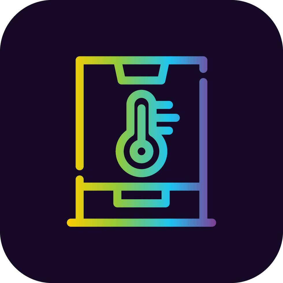 Smart Temperature Creative Icon Design vector