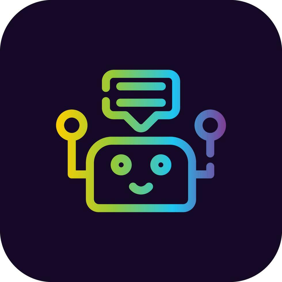 Chatbot Creative Icon Design vector