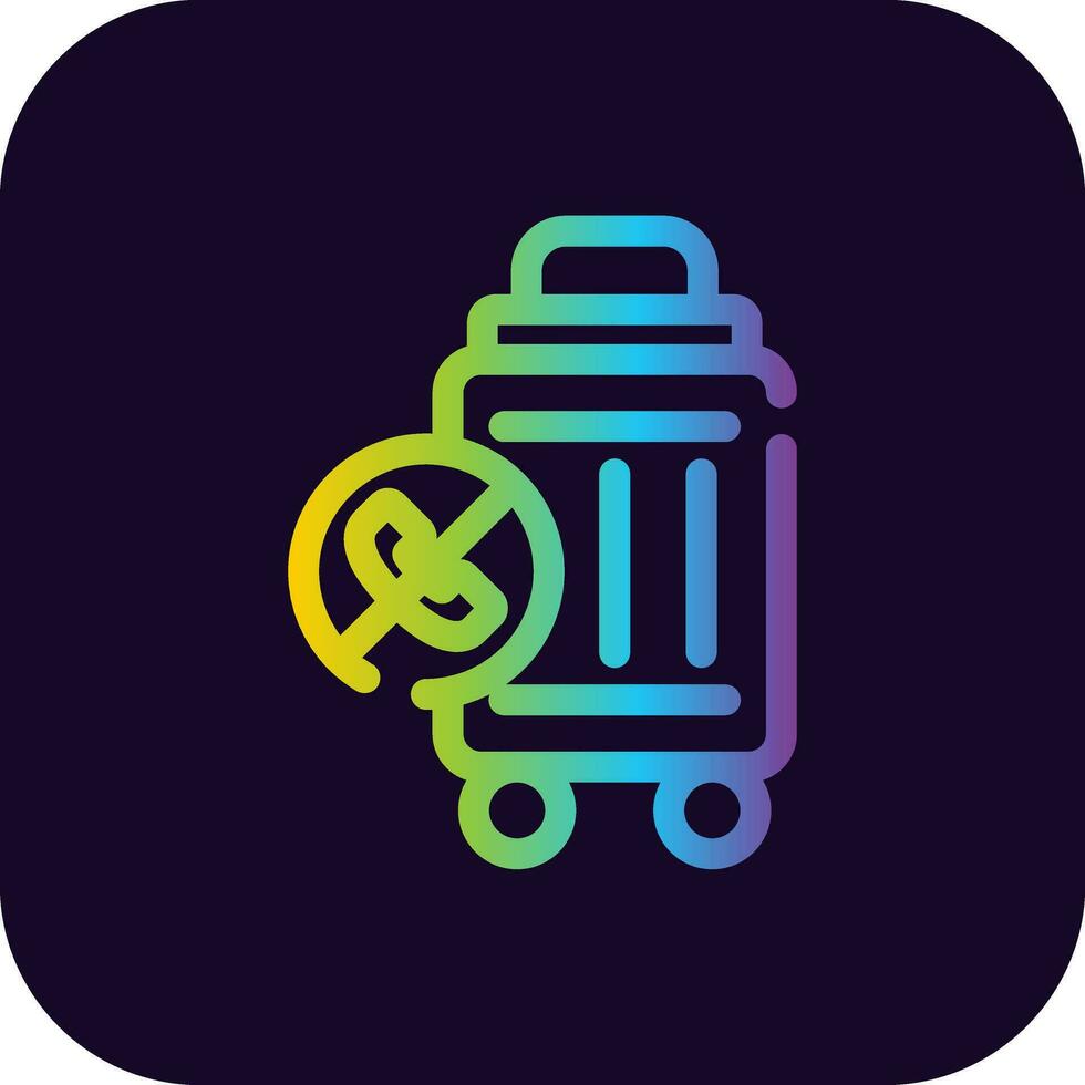 Contactless Travel Creative Icon Design vector